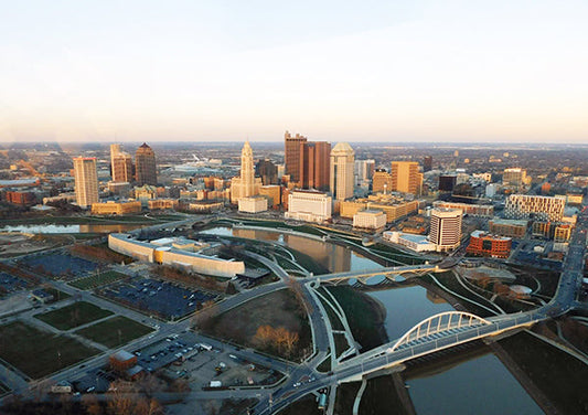 Sunset Columbus Downtown Helicopter Tour